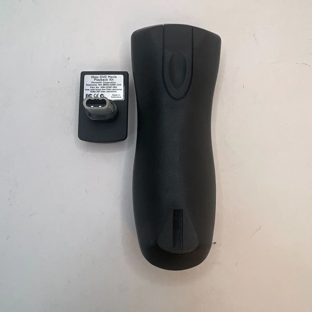 OEM Black Microsoft Original Xbox DVD Playback Kit XBOX Controller X08-25387-002